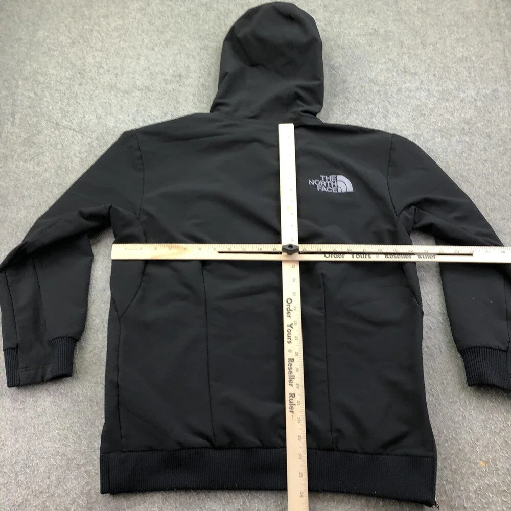 The North Face Hoodie Mens Small Black Pullover Fleece Tekno Zip Pockets